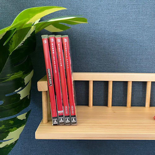 送料無料】 ウォールシェルフ ハウス 柵付き Switch 収納 80cm  