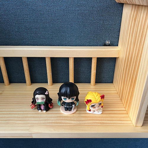 送料無料】 ウォールシェルフ ハウス 柵付き Switch 収納 80cm  