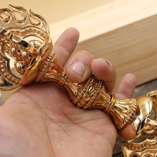 密教法器 弘法大師 三鈷杵 金剛杵 愛心杵 法具 真鍮製 vajra 23CM Amazon｜密教法具 三鈷杵 金剛杵 バジュラ LL 長さ約22cm