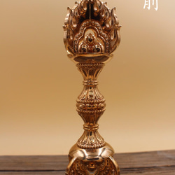 密教法器 宝珠金剛杵 仏教法具 真鍮製 vajra 22cm その他アート 財前