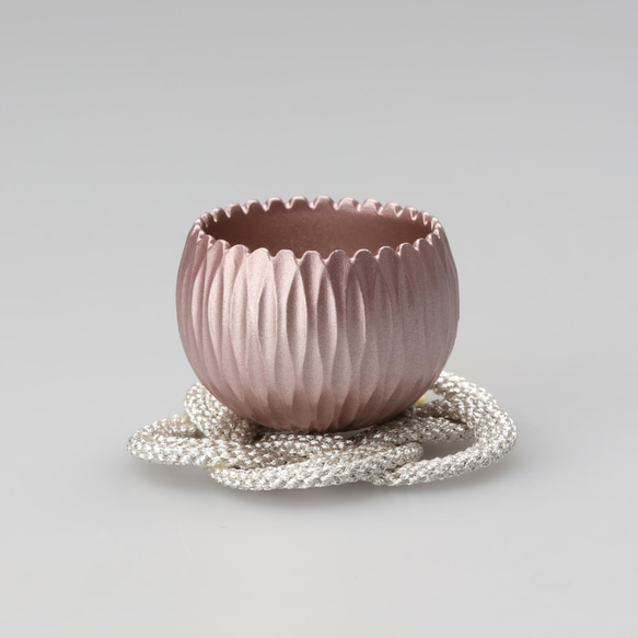 小さなかわいいピンク色　お花のりん】はなのりんセット「あざみ」　【呼び鈴やおりん、ヒーリングアイテムとして】 あざみ セットの専用りん棒は