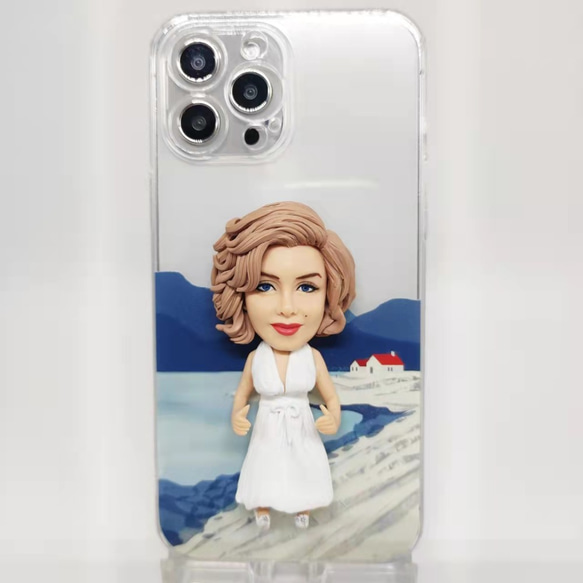 全機種対応 お写真入から 3D 肖像画 似顔絵 人形 iPhone 15 promaxケース Androidスマホケース をテーマにした人形はこちら iPhone 髪型 ドレス 誕生日 友人 彼氏 両親 カップル 和装