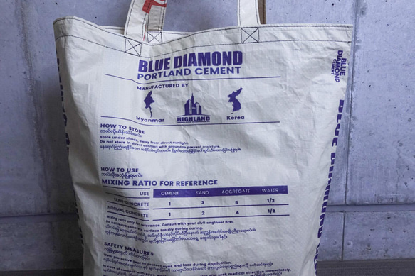 BREMENS CEMENT SACK BAG 【L】Blue Diamond 3枚目の画像