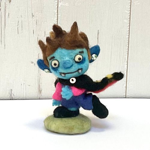 羊毛人形 ドラきゅん君 羊毛フェルト Howakero（ほわケロ） 通販