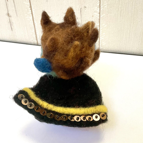 ほわケロ　羊毛人形（Ｌ）　伯爵　ドラキュラ君 ほわケロ 羊毛人形（L） 伯爵 ドラキュラ君 FIG]ドラキュラ伯爵