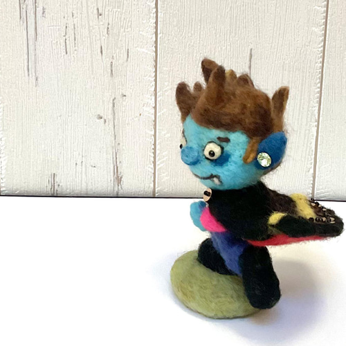 羊毛人形 ドラきゅん君 羊毛フェルト Howakero（ほわケロ） 通販