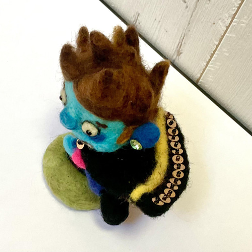 羊毛人形 ドラきゅん君 羊毛フェルト Howakero（ほわケロ） 通販