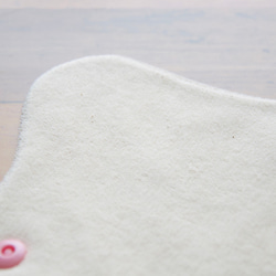オーガニックトパイル生地の布ナプキン/Lサイズ【24㎝】 4枚目の画像