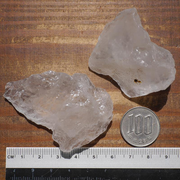 天然石2個セット約53g約48g 水晶ラフロック(ブラジル産)原石クォーツ穴なしクリスタル[qz-220420-01] 20枚目の画像