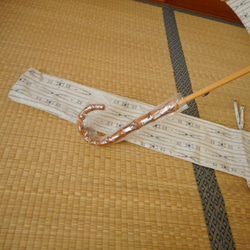 手織り紬の日傘（傘袋付き） 10枚目の画像
