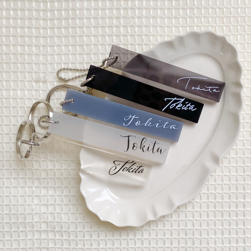 ネームキーホルダーオーダー 期間限定価格】【Black黒 】3Dネームアクリルキーホルダー☆アクキー