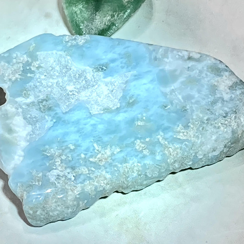 愛と平和の守護石✿*:・ ラリマー ブルーペクトライト ラフストーン