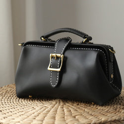 【切線】非常受歡迎！橫扣包，手工真皮單肩包，女士款，全手工縫製 第1張的照片