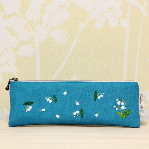 ペンケース すずらん 手刺繍 ペンケース Himirolis 通販 13805063