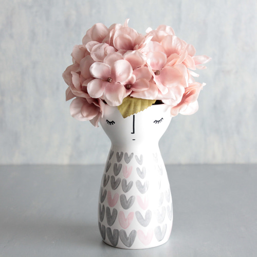 花瓶造花草フラワーベース紫陽花