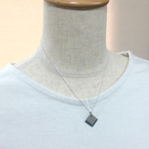 ひし形 シルバーネックレス レディース用 ネックレス