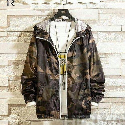 新品 メンズ 薄手 UVカット パーカー 夏用 長袖 迷彩柄 シップアップ