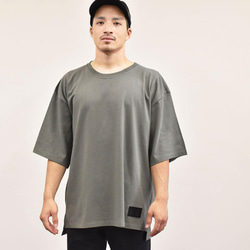 *T卹Big Silhouette Thick Plain Large Super Heavy Oversize Simple 第4張的照片