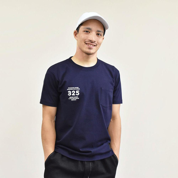 Tシャツ スモール ジャストフィット プリント ポケット シルエット ロゴ タグ オシャレ ホワイト TA008 12枚目の画像