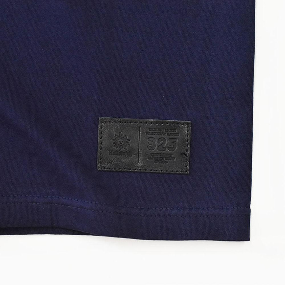 Tシャツ スモール ジャストフィット プリント ポケット シルエット ロゴ タグ オシャレ ネイビー TA008 3枚目の画像