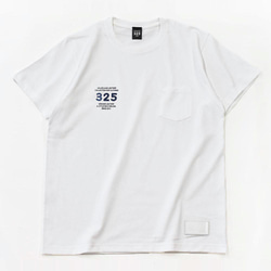 Tシャツ スモール ジャストフィット プリント ポケット シルエット ロゴ タグ オシャレ ネイビー TA008 7枚目の画像