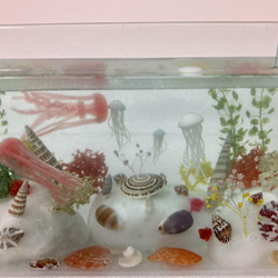 スマホスタンド(大) 海の中の世界　貝とクラゲと海藻と 10枚目の画像