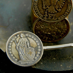 ＃PCB15　Switzerland Coin Hair Pin 3枚目の画像