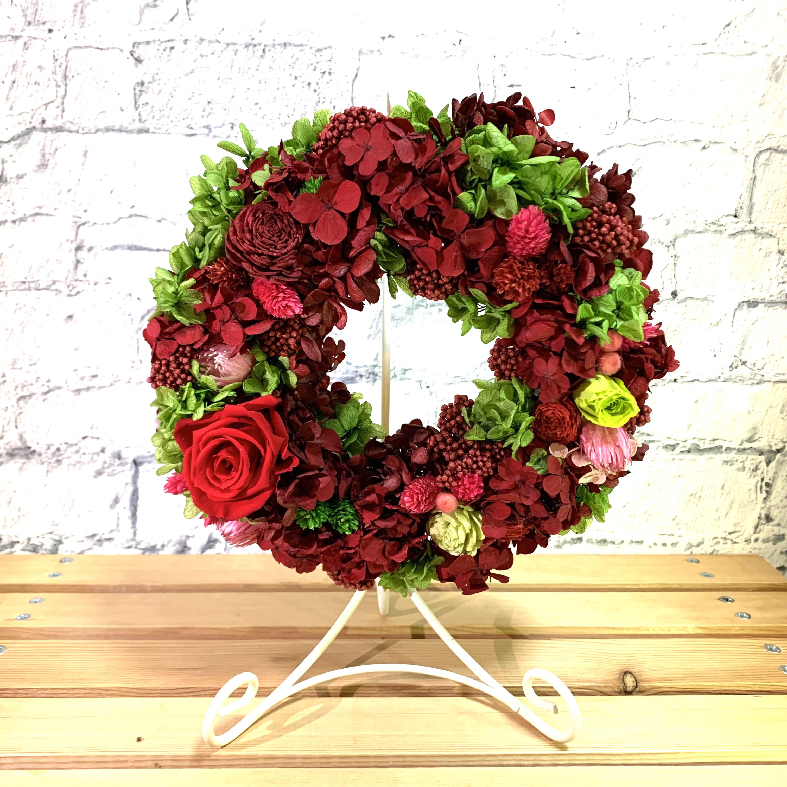 フラワーアレンジメントリース