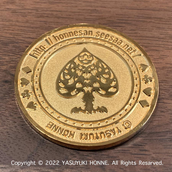 【ウクライナ支援】Peace In Ukraine Poker Card Protector（カードガード） 2枚目の画像