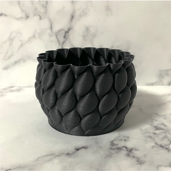 UROKO / 3D printed 植木鉢カバー / 2号 5枚目の画像