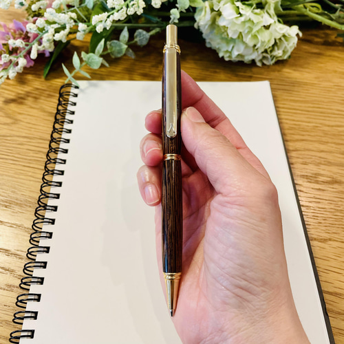 タガヤサン（鉄刀木）木軸シャープペンシル 【送料無料・ラッピング