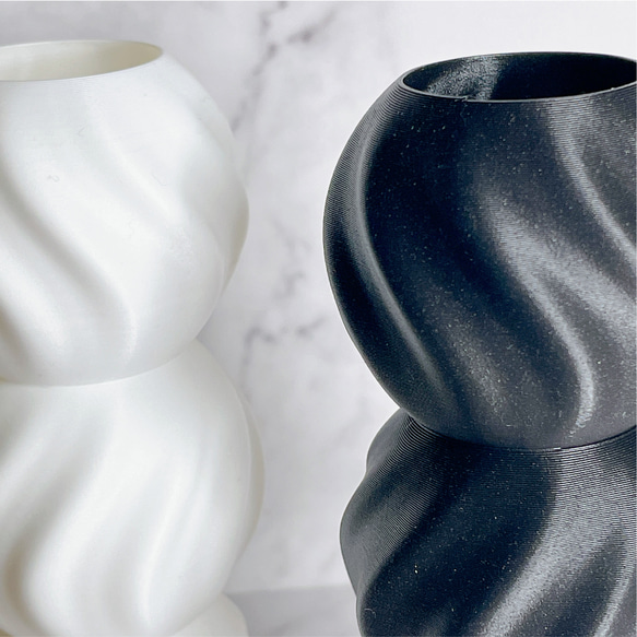 DANGO / 3D printed 花瓶 / 一輪挿し / ドライフラワー 5枚目の画像