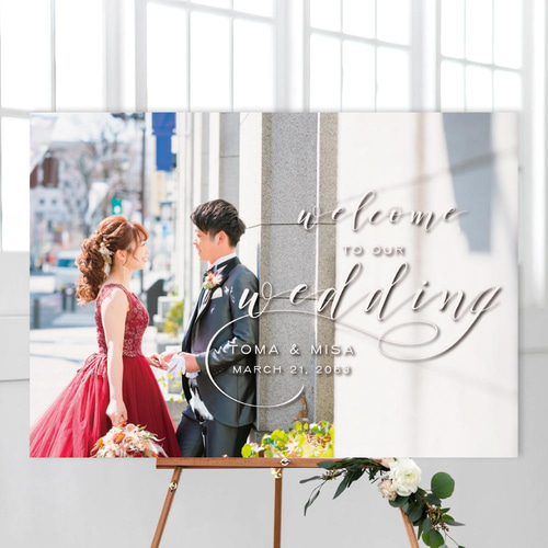 即納可 ウェルカムボード ウェディング 写真 データも無料 結婚