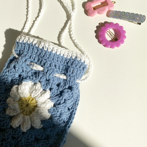 【11月1日迄お取り置き】シチリア 手編み グラニースクエア 2372a6ea2904cf3840c6708ad23111