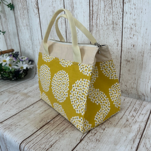 保冷保温お弁当袋　洗える　ランチバッグ　オーダー受付中　629 大きく開く 洗える 保冷保温 お弁当バック ランチバック 保冷バック