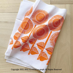 原創設計手巾 (tenugui) / 向日葵圖案 第3張的照片