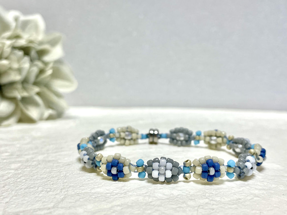 ビーズブレスレット大人かわいい［2］ ブレスレット 森kokyu