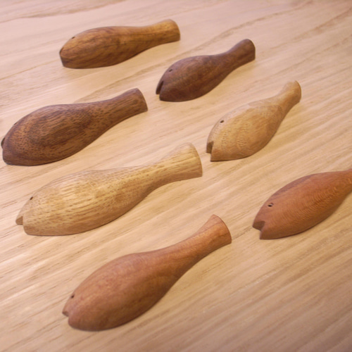 木製箸置き 木魚（こざかな）5個組 カトラリー みつより舎 通販