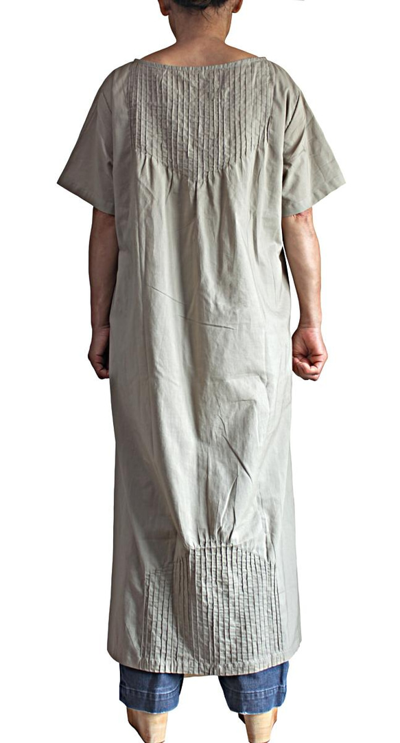 モスリン半袖カミーズドレス（DCG-017） 5枚目の画像