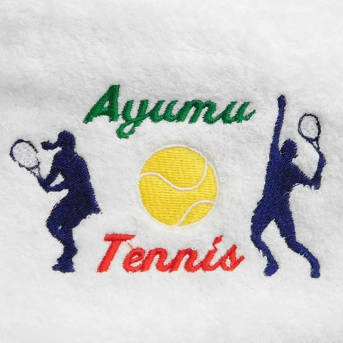 テニス好きの方へ お名前刺繍入り今治フェイスタオル その他キッチン