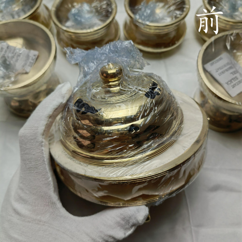 チベット仏教法器 真言宗 21点セット 密教 一面器 寺院用仏具 真鍮製