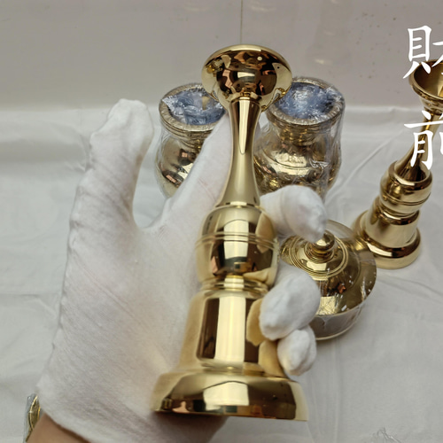 チベット仏教法器 真言宗 21点セット 密教 一面器 寺院用仏具 真鍮製