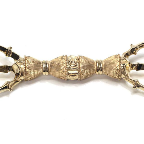 チベット仏教法器 真言宗 三鈷杵 金剛杵 真鍮製 vajra 13.3cm その他 