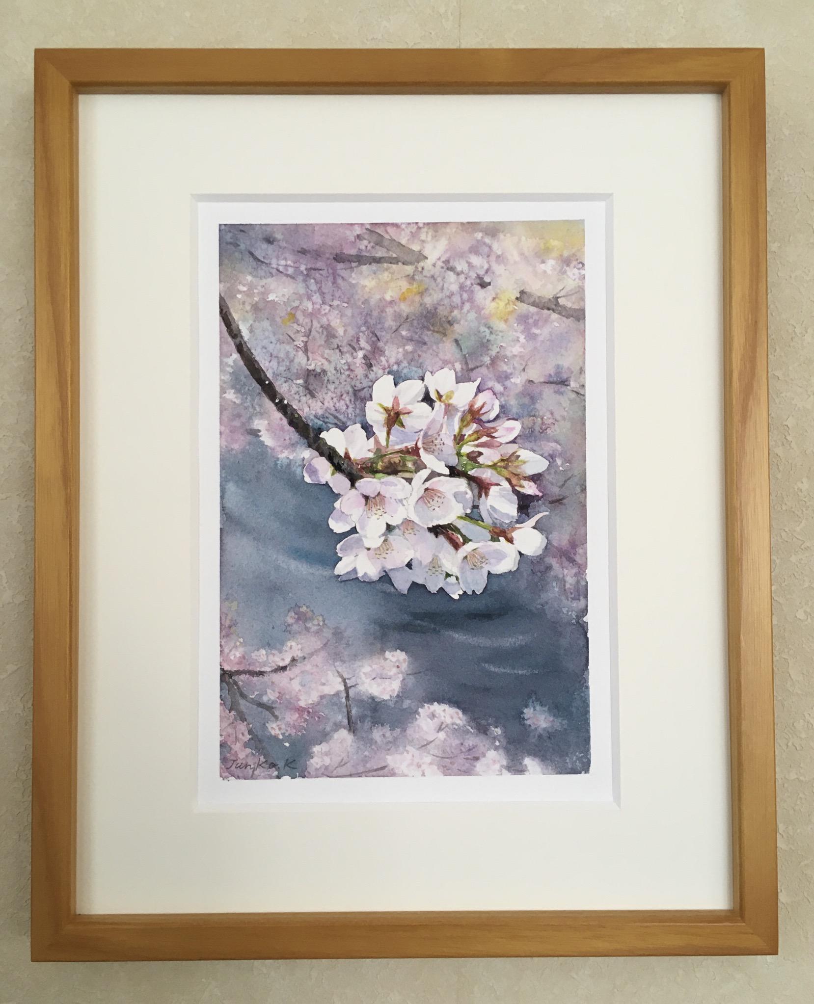 手書きイラスト 水彩画 美人 原画 オリジナル イラスト 絵 人物