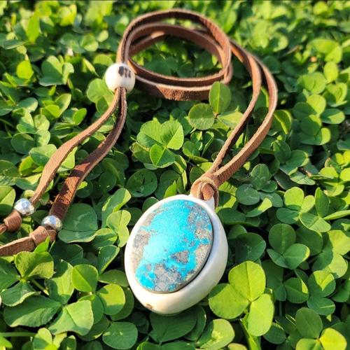 鹿の角 ペルシアンターコイズ ペンダント ネックレス・ペンダント 鹿角