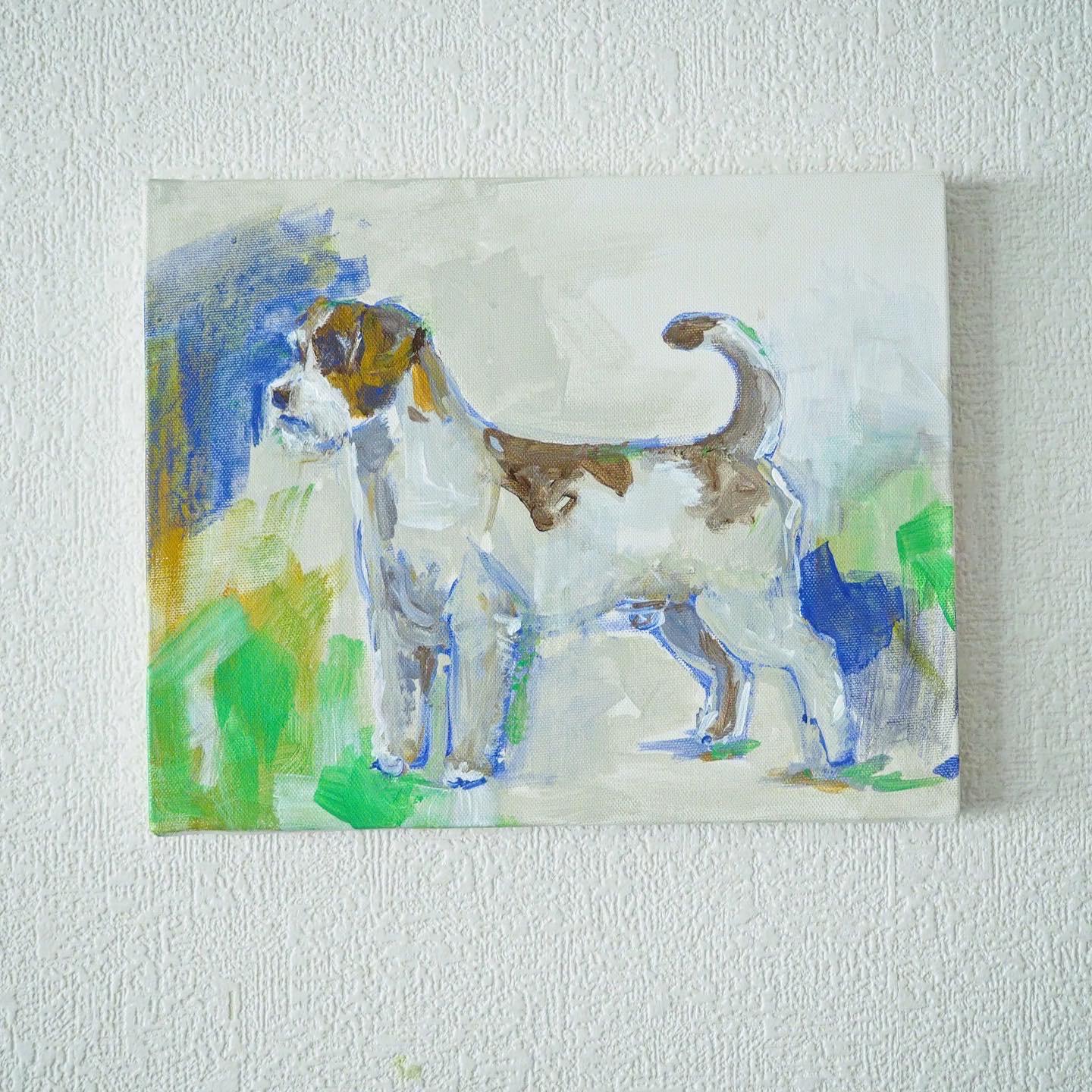 クルト・メイヤー＝エバーハート　銅版画　犬の絵画　ジャックラッセルテリア