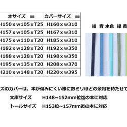 送料無料 ２コset1 文庫本カバー フレンチブル 接着芯付 7枚目の画像