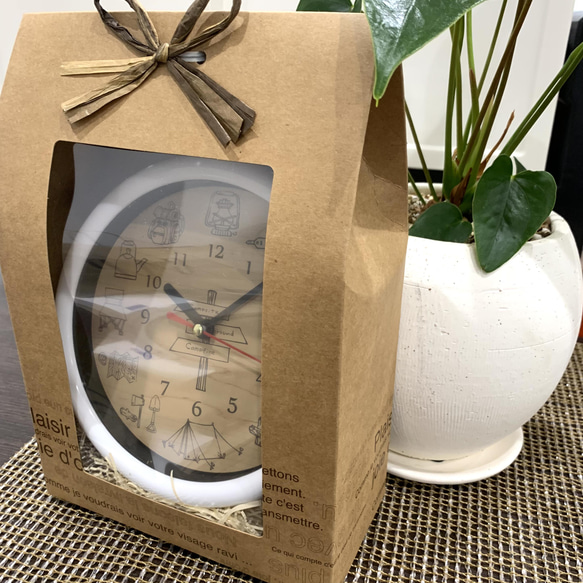 壁掛け時計キャンプデザイン アウトドアウォッチ インテリア 時計 オシャレ プレゼント clock wallclock 8枚目の画像