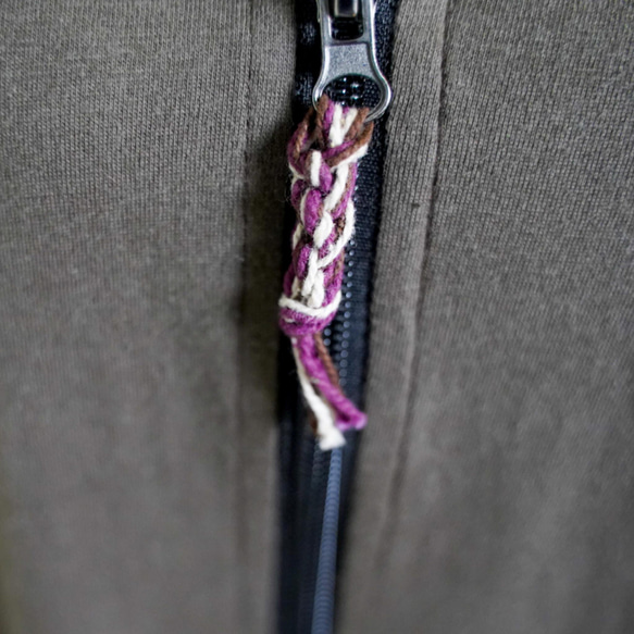 【優しい肌触り】刺繍 MA-1　ユニセックス　ジャケット 　ブラウン 10枚目の画像