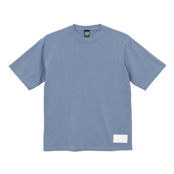 ※Tシャツ 極厚手 オーバーサイズ 無地 厚手 ゆったり 9.1オンス 大きめ リラックス パールブルー TA022 2枚目の画像